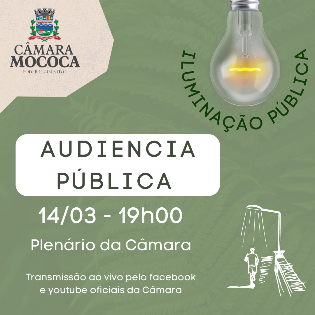 Audiência Pública sobre Iluminação Pública