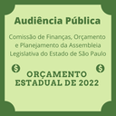 Audiência Pública sobre Orçamento Estadual de 2022