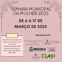 Câmara promove em parceria a Semana Municipal da Mulher de 2023