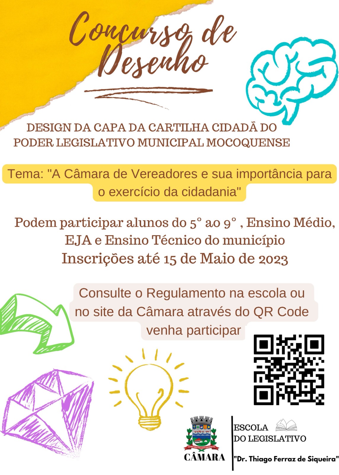 Escola do Legislativo promove Concurso de Desenho sobre “A Câmara de Vereadores e sua importância para o exercício da cidadania”