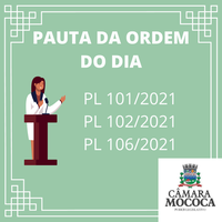 Pauta da Ordem do dia: 31ª sessão ordinária