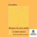 Setembro amarelo: Câmara realizará palestras nesta quinta